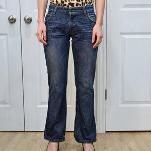 JUST CAVALLI Roberto Cavalli Y2K Straight Leg Blue Jeans